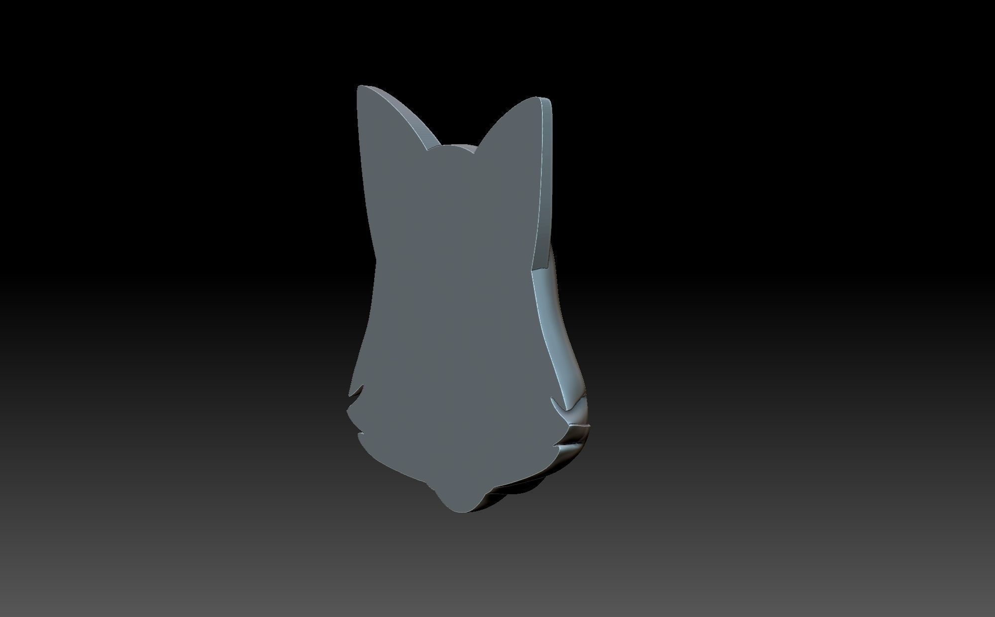 Fox Face 3D print model_6