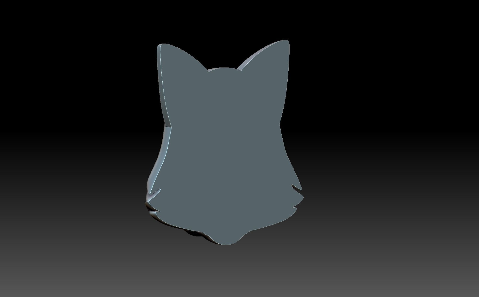 Fox Face 3D print model_4