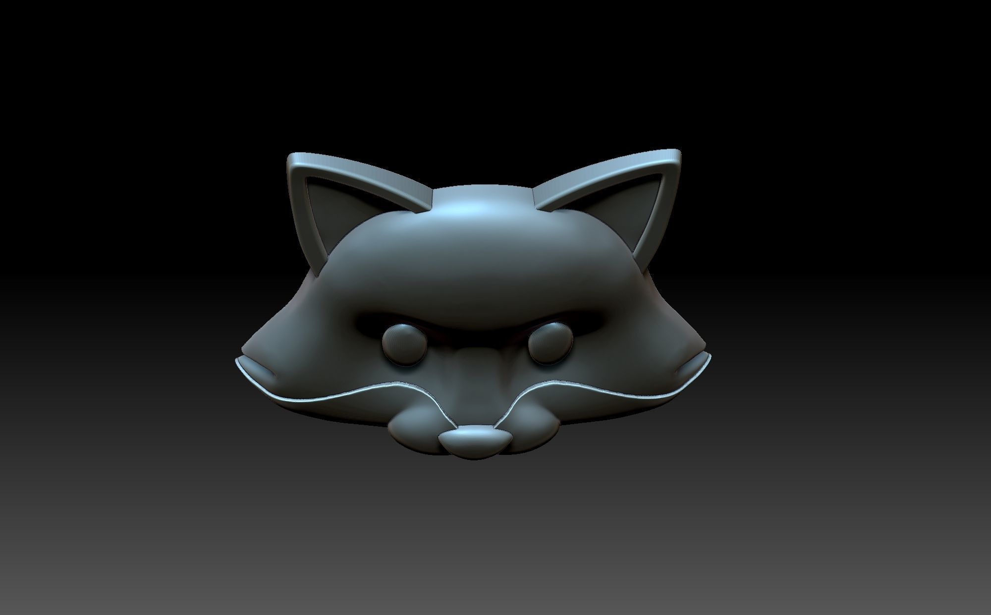 Fox Face 3D print model_10