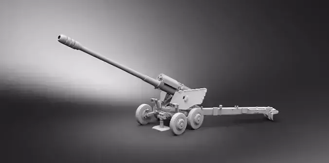 2A36 Giatsint scale model  3D print model