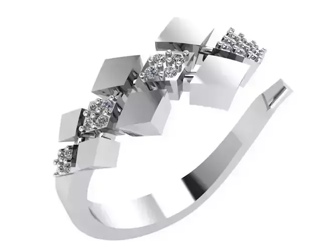 Rhombus Diamond Ring 0453