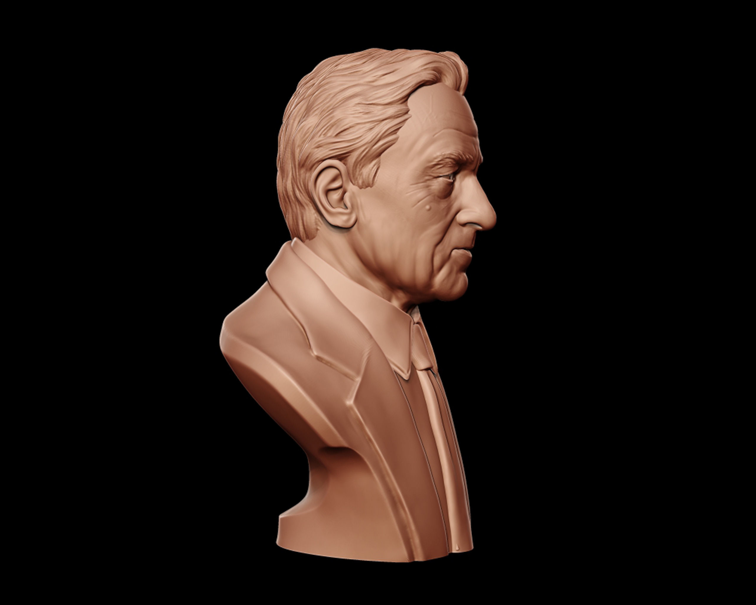 Robert De Niro bust sculpture 3D print model_13