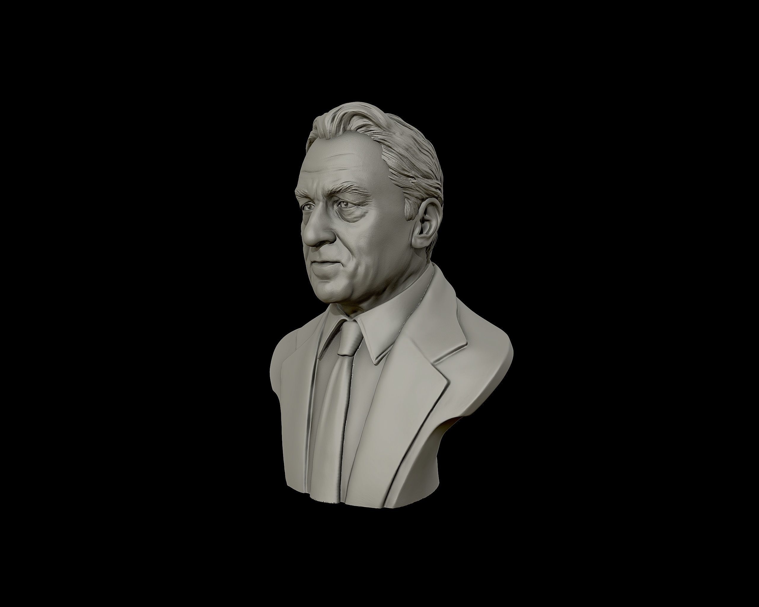 Robert De Niro bust sculpture 3D print model_20