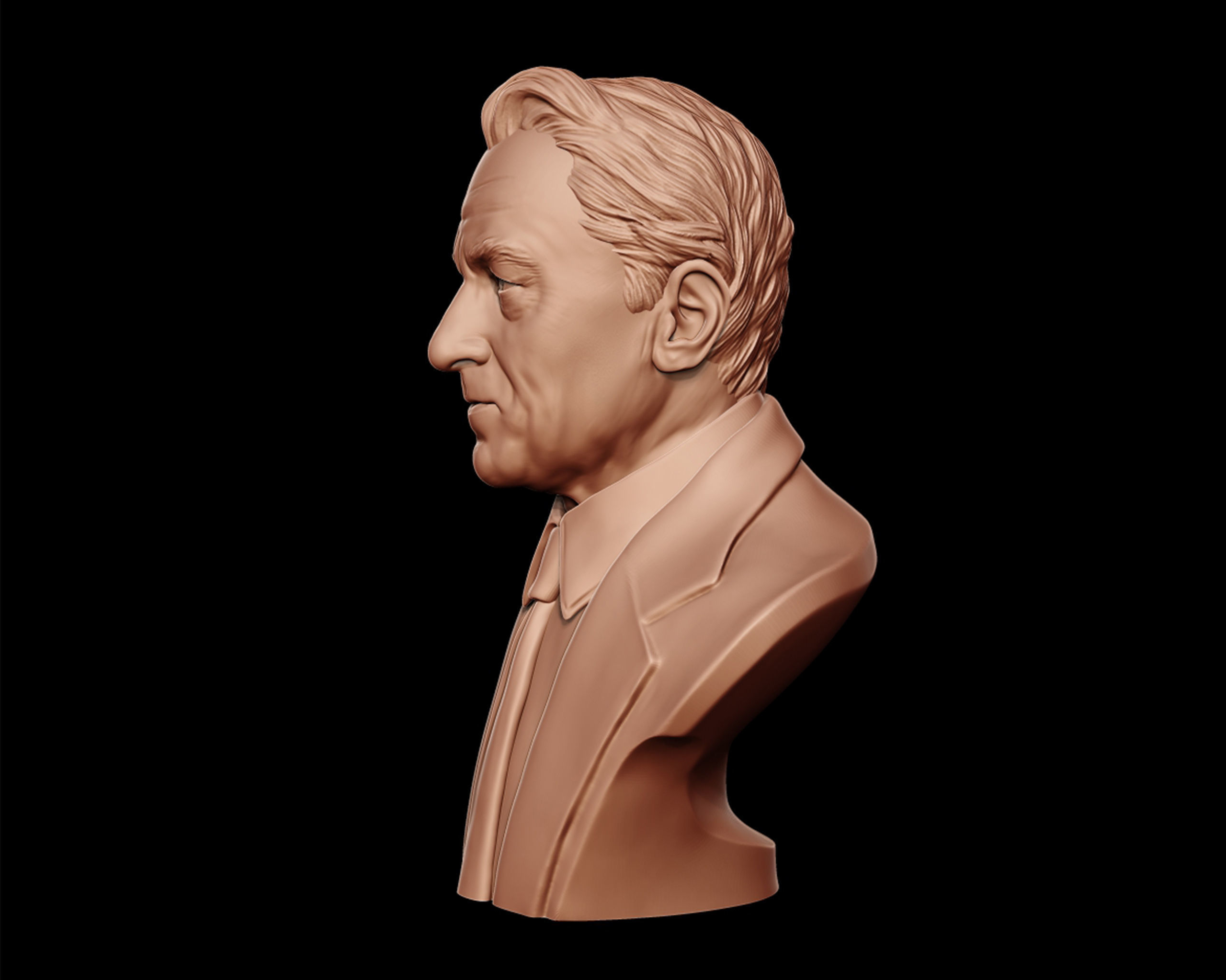 Robert De Niro bust sculpture 3D print model_16