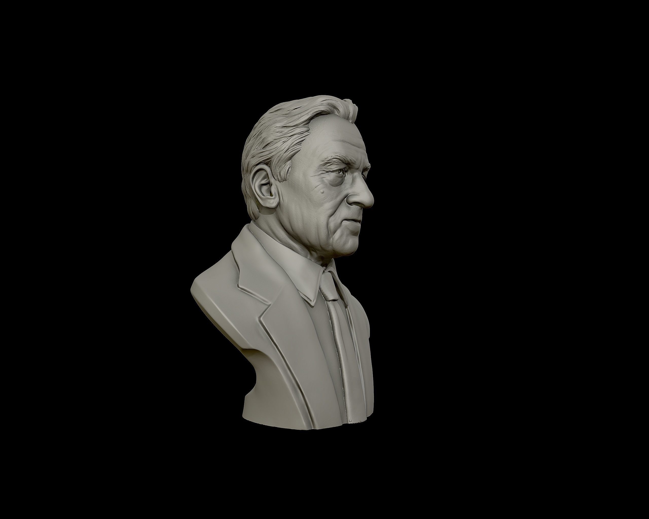 Robert De Niro bust sculpture 3D print model_27