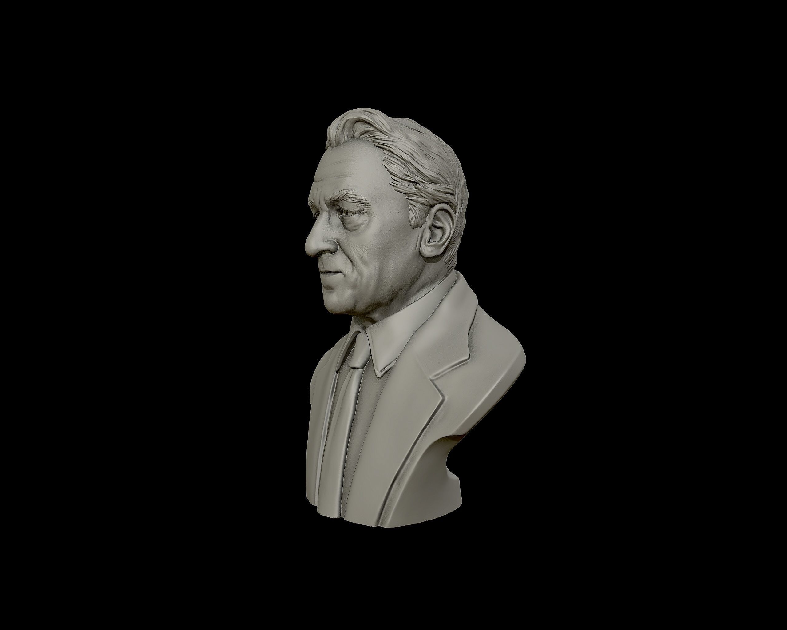 Robert De Niro bust sculpture 3D print model_21