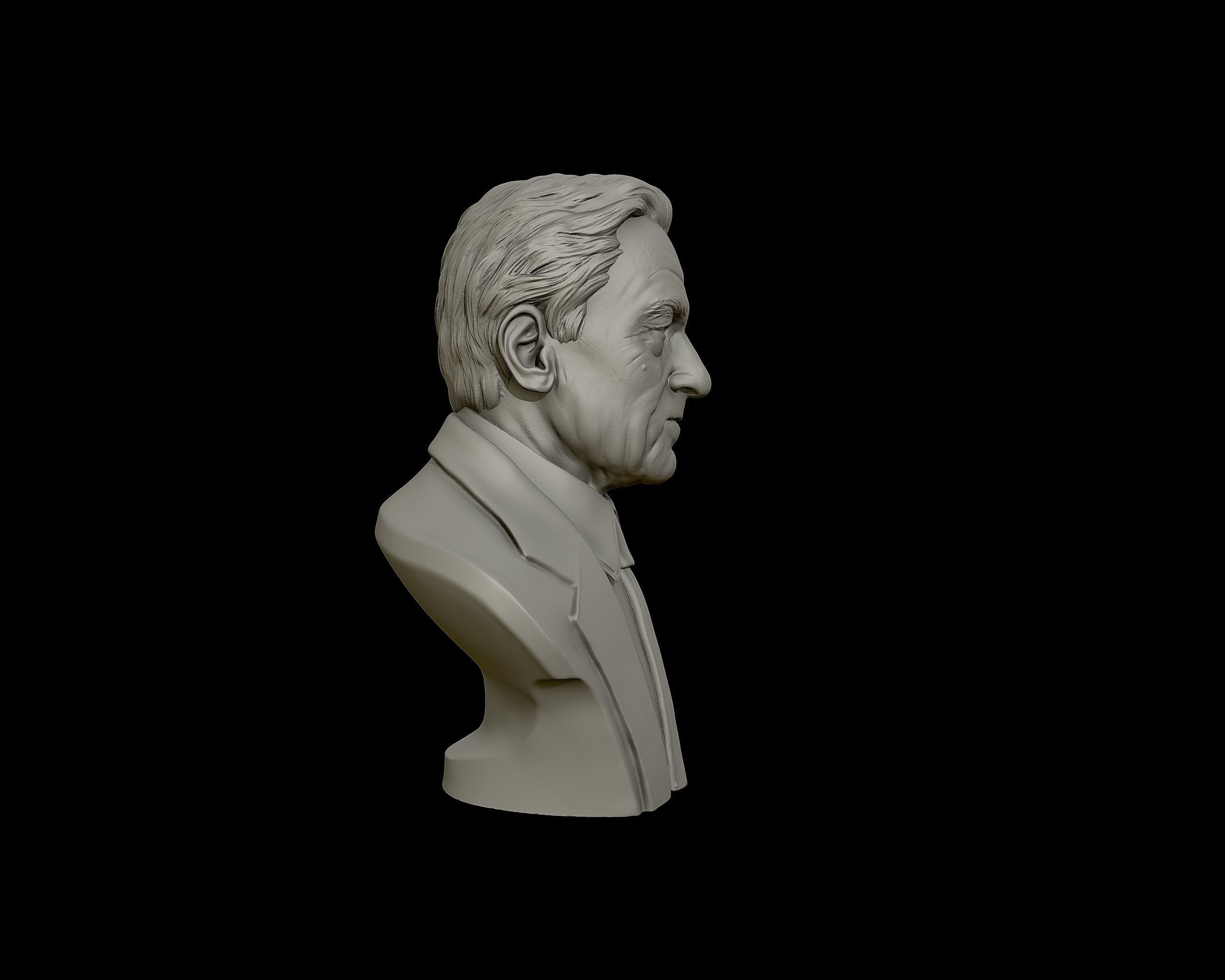 Robert De Niro bust sculpture 3D print model_26