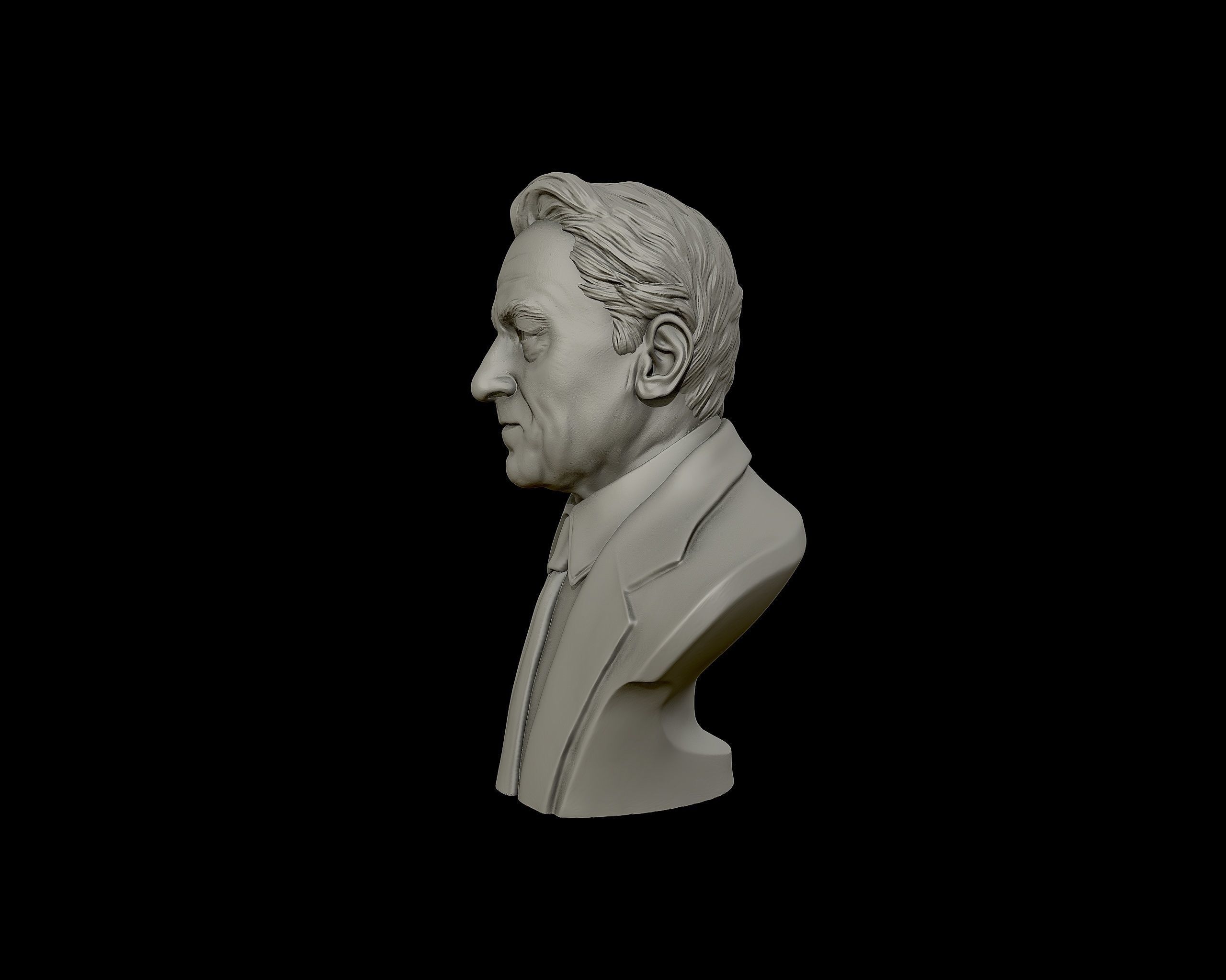 Robert De Niro bust sculpture 3D print model_22