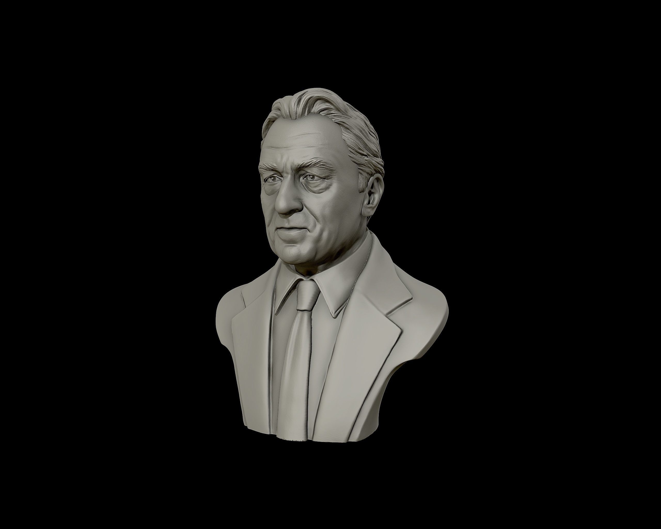 Robert De Niro bust sculpture 3D print model_19