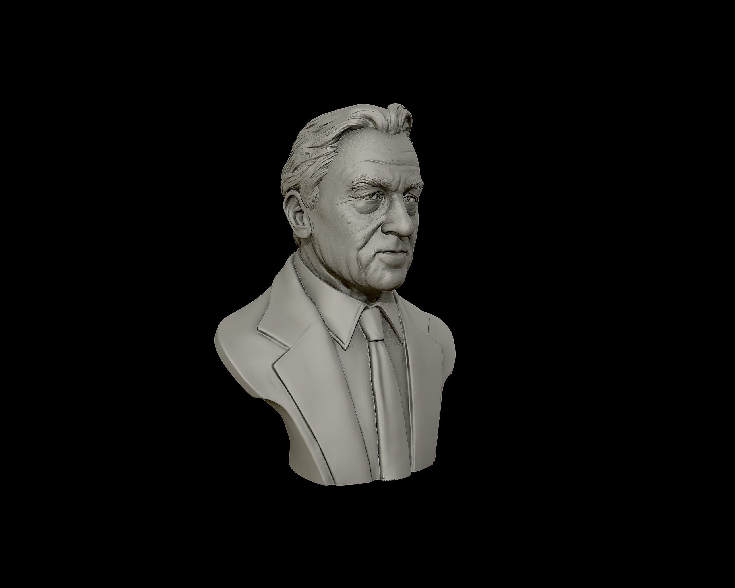 Robert De Niro bust sculpture 3D print model_28