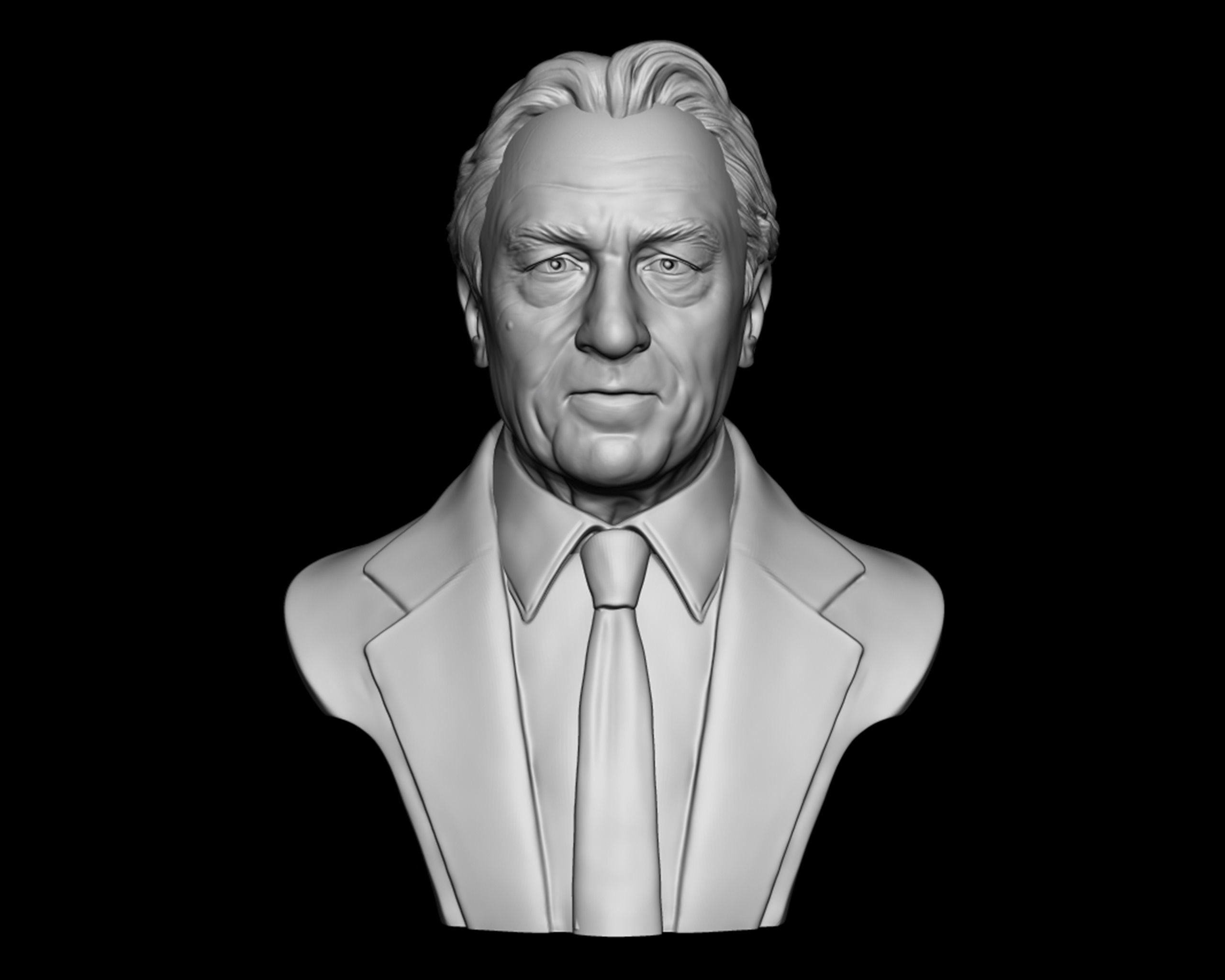 Robert De Niro bust sculpture 3D print model_2
