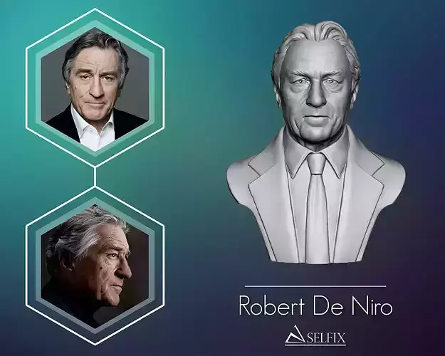 Robert De Niro bust sculpture 3D print model