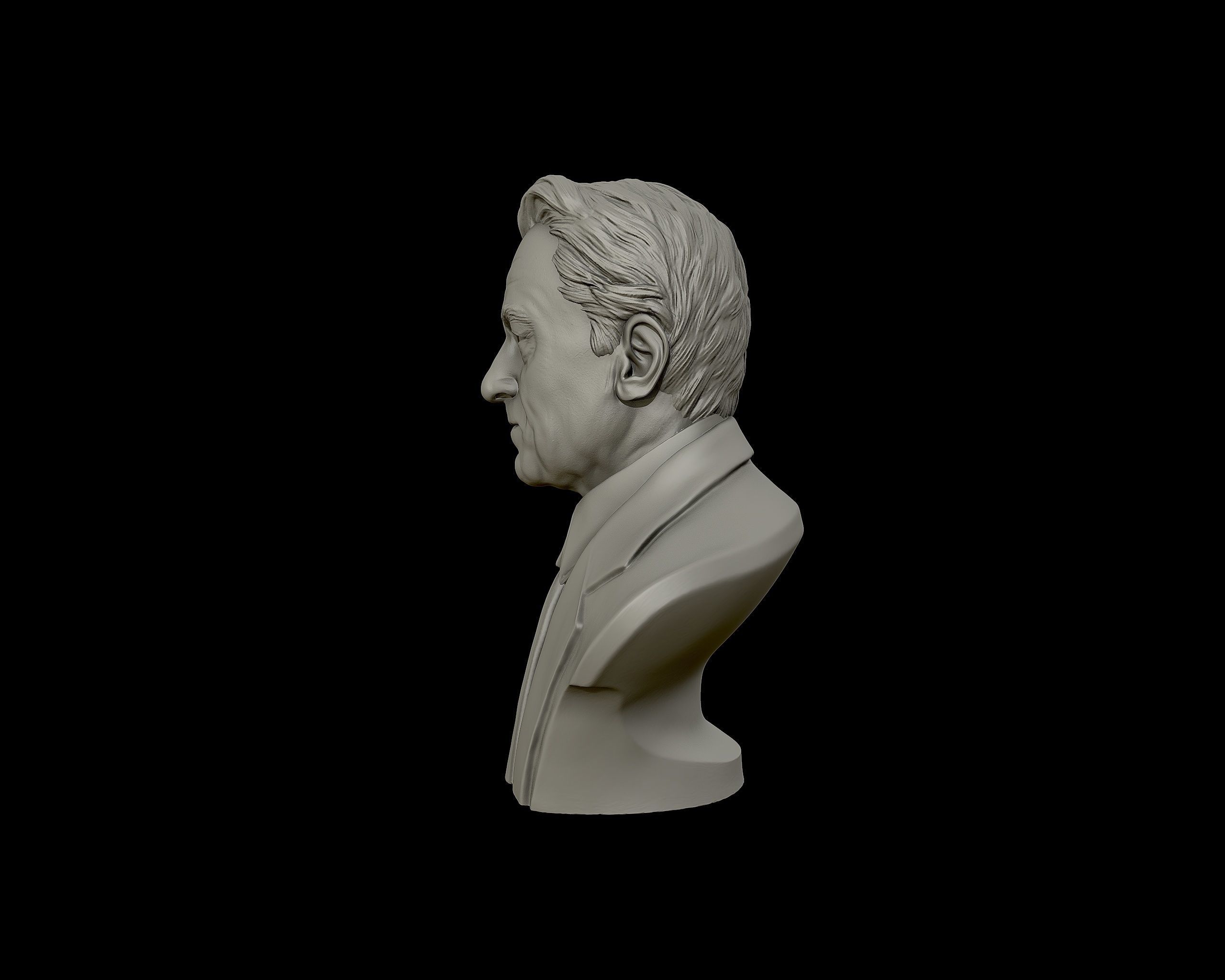 Robert De Niro bust sculpture 3D print model_23