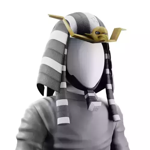Pharaoh Eagle Hat 01 - SciFi Character Design Low-poly 3D model