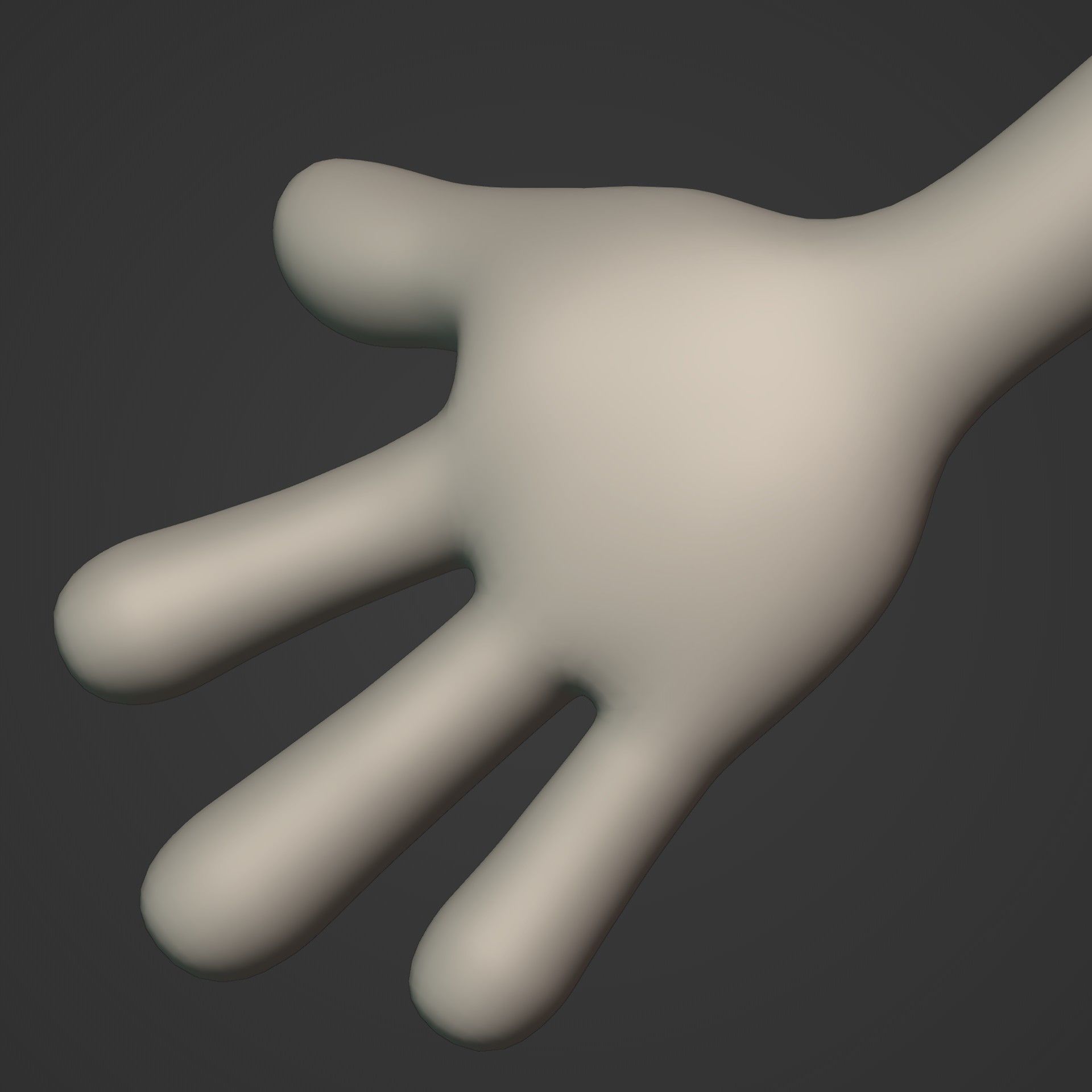 Cartoon Character Stickman  Low-poly 3D model_14