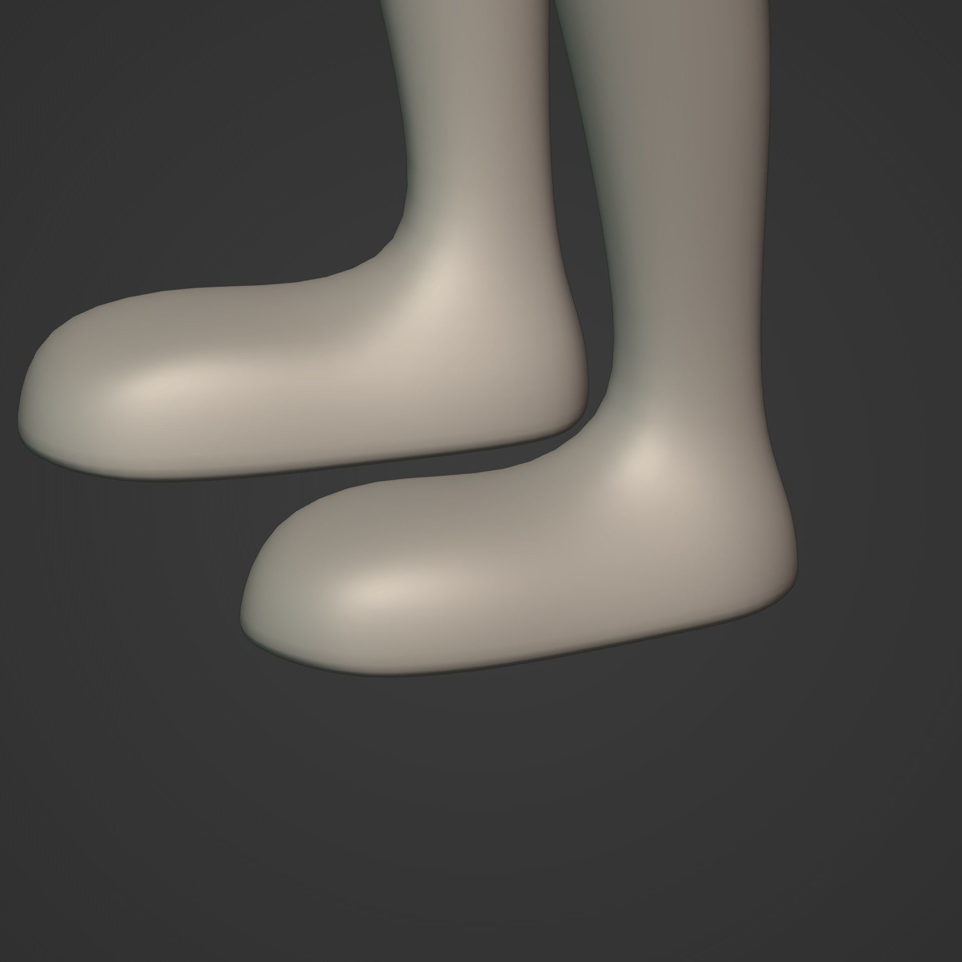 Cartoon Character Stickman  Low-poly 3D model_16