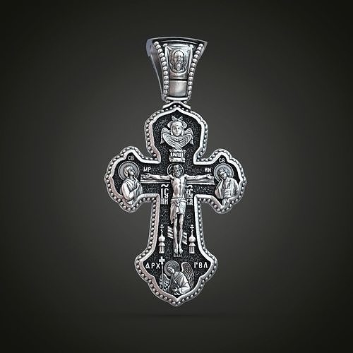 cross pendant 3d print 3D print model 3D print model