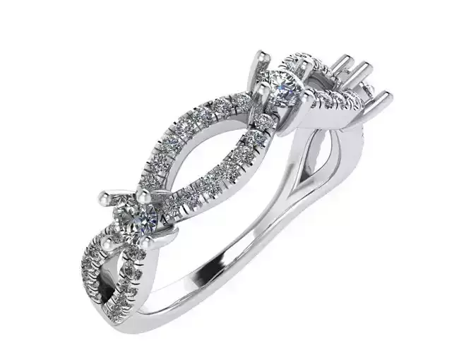 Twisted Diamond Ring 0468