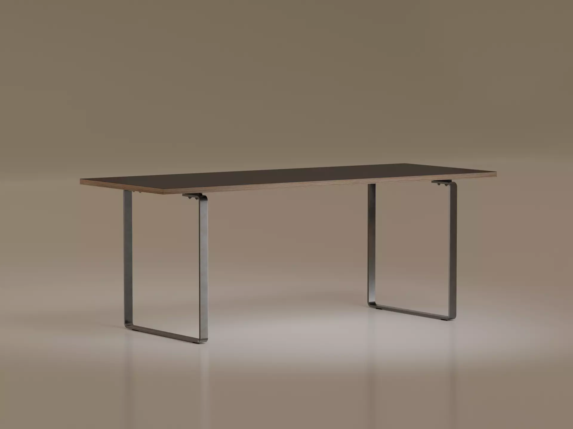 Work Table Low-poly 3D model_0