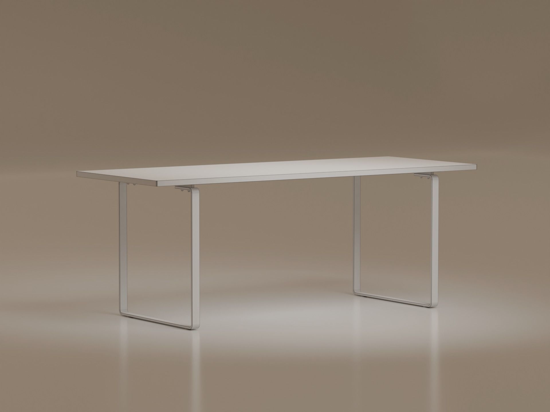 Work Table Low-poly 3D model_2