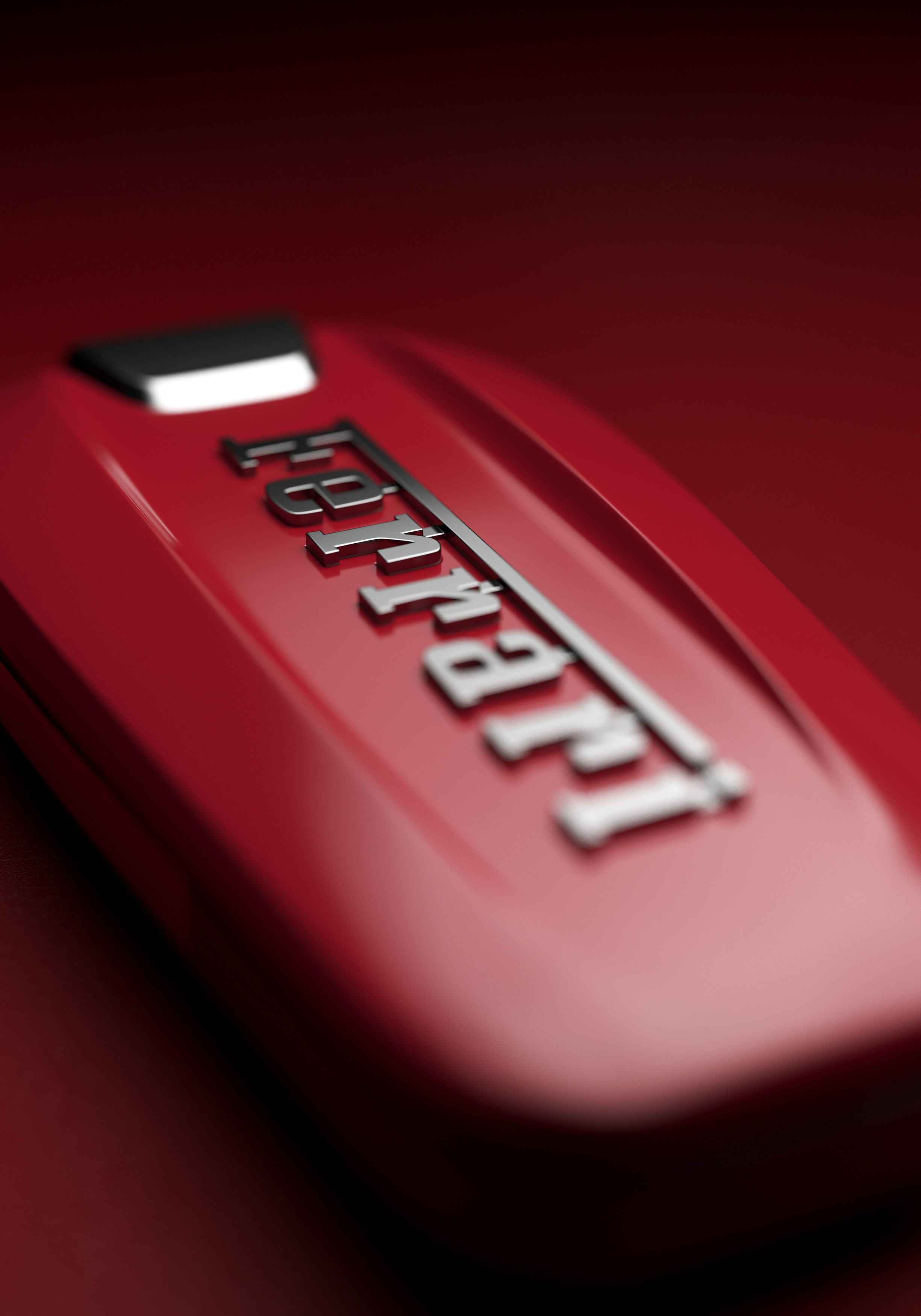 Ferrari car key 3D model_3