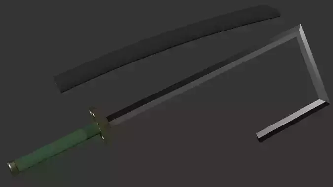 Bleach - Izuru Kira Wabisuke Zanpakuto Sword - Scabbard 3D print model
