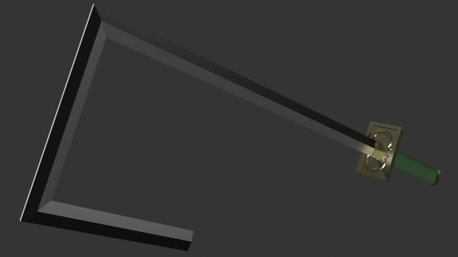 Bleach Izuru Kira Wabisuke Zanpakuto Sword Scabbard 3D model 3D