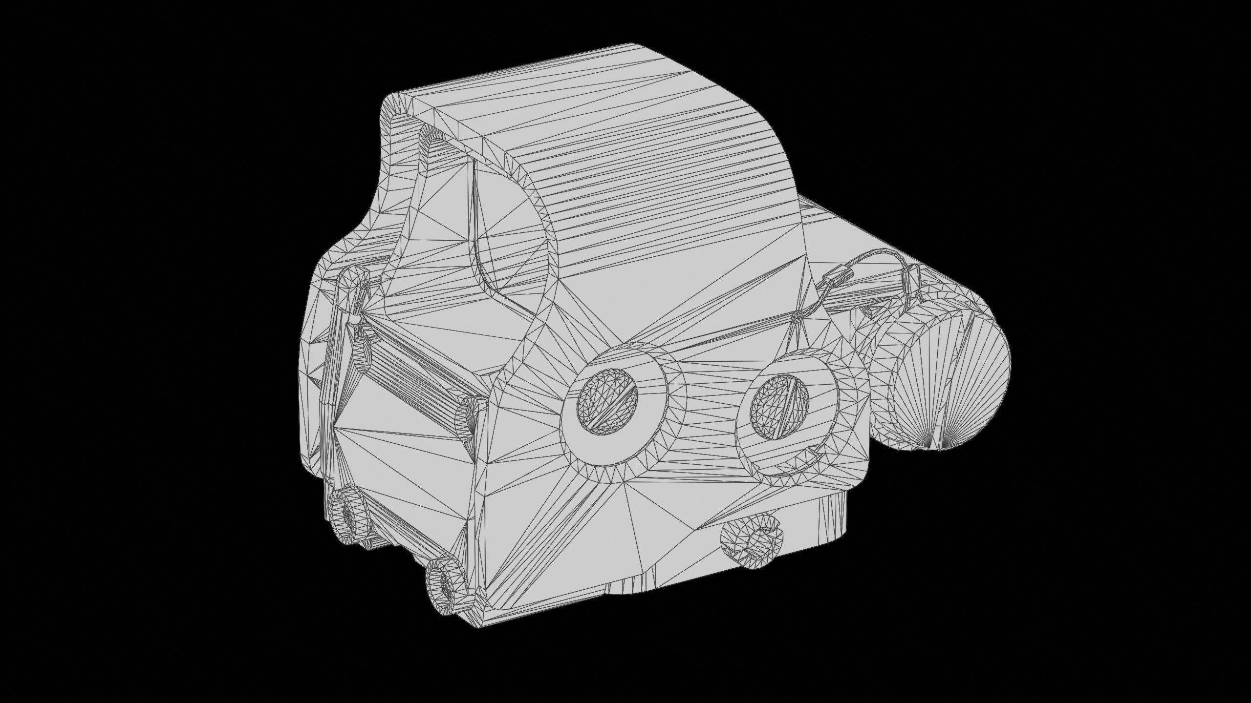 Eotech Exps3 - Wilcox Mount Low-poly 3D model_10