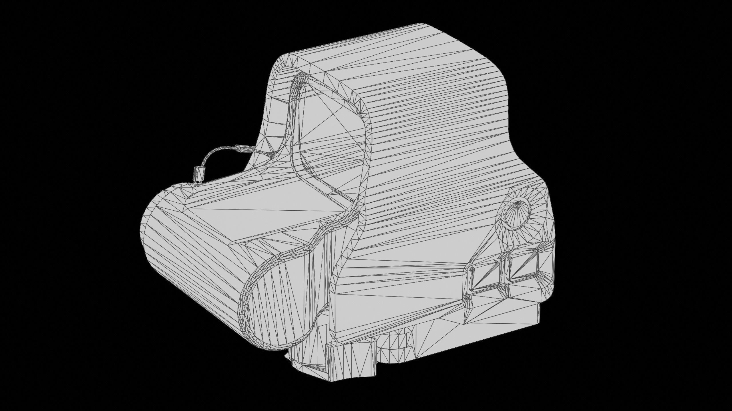 Eotech Exps3 - Wilcox Mount Low-poly 3D model_11