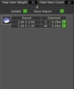 Round Diamond Clip Shape Pendant 0481 3D print model_6