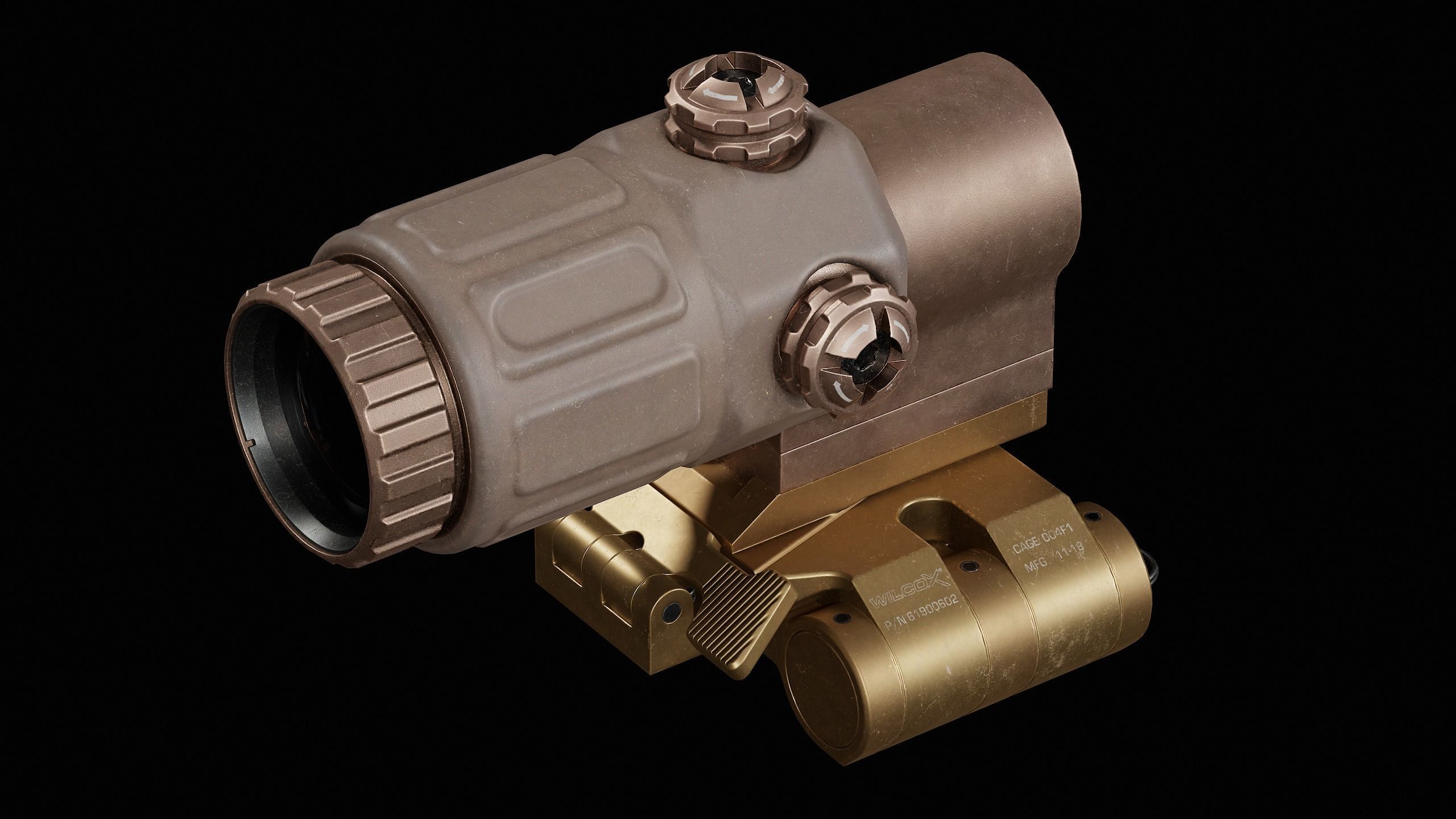 Wilcox Mount - G33 Low-poly 3D model_8