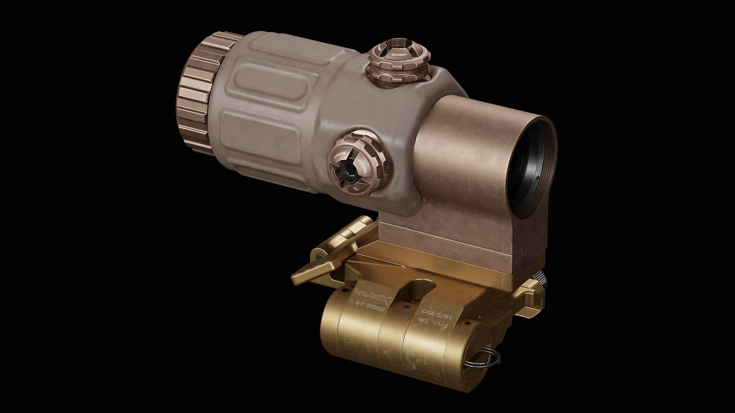 Wilcox Mount - G33 Low-poly 3D model_1