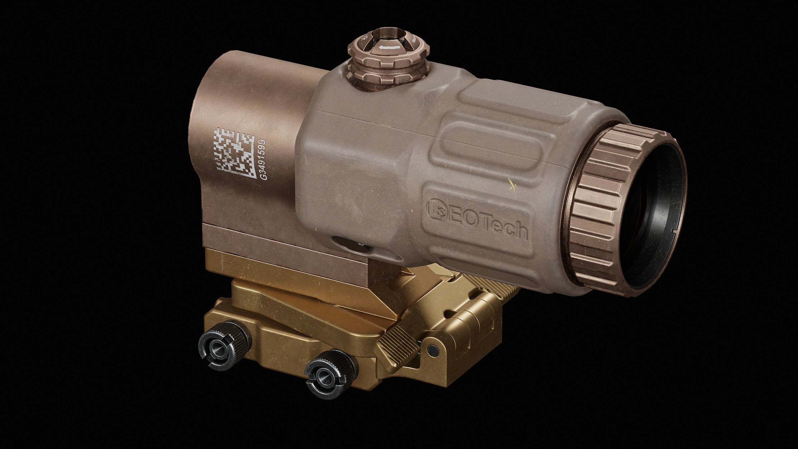 Wilcox Mount - G33 Low-poly 3D model_6