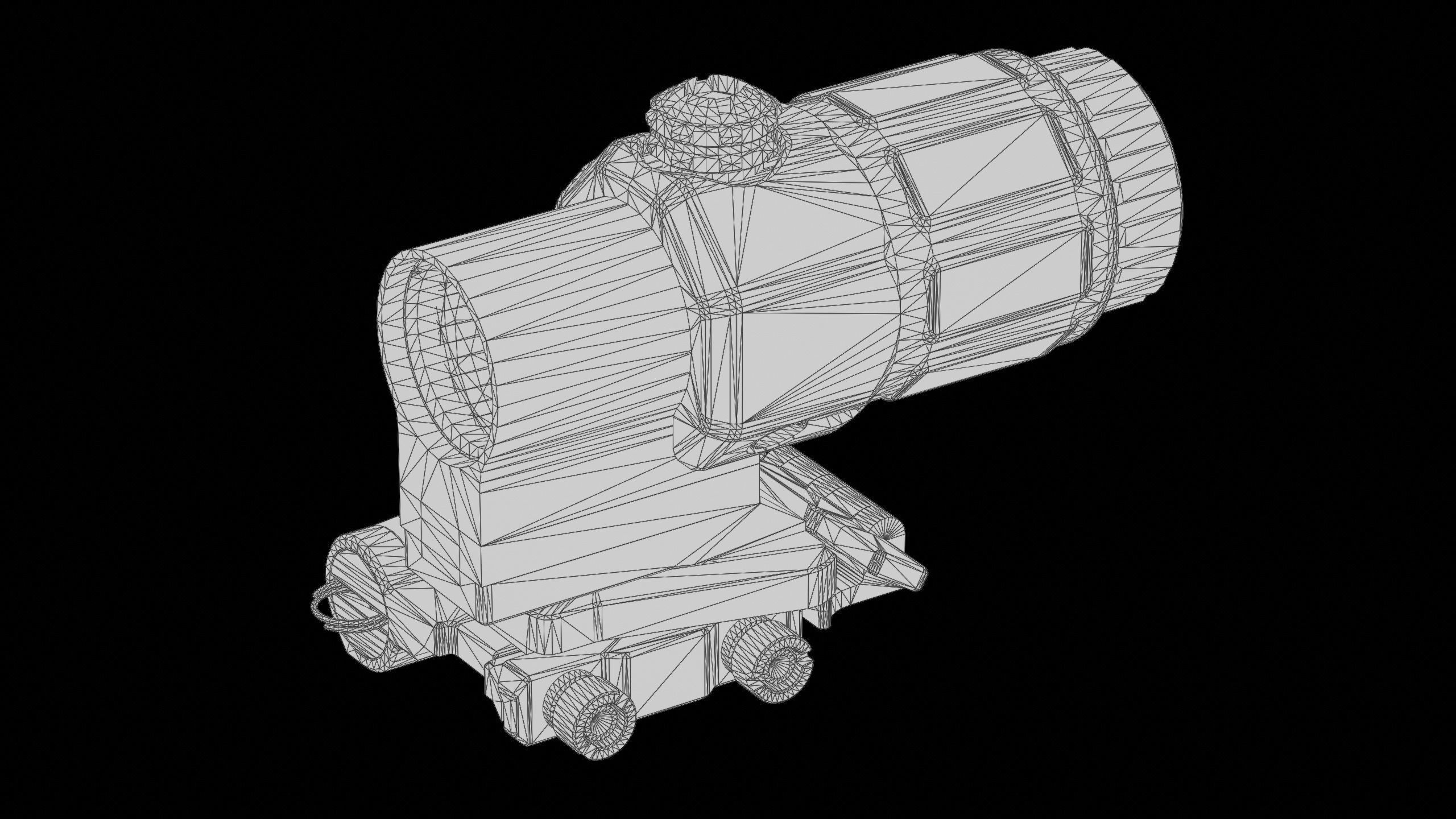 Wilcox Mount - G33 Low-poly 3D model_4