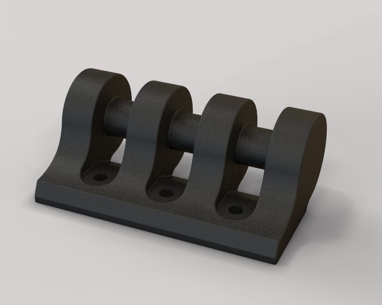 Plastic Hinge 3D print model_5