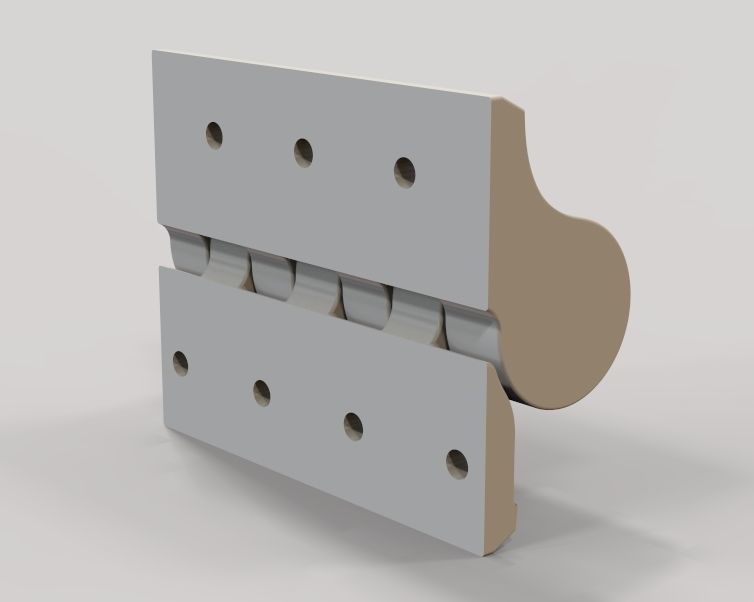 Plastic Hinge 3D print model_34