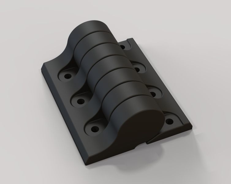 Plastic Hinge 3D print model_3