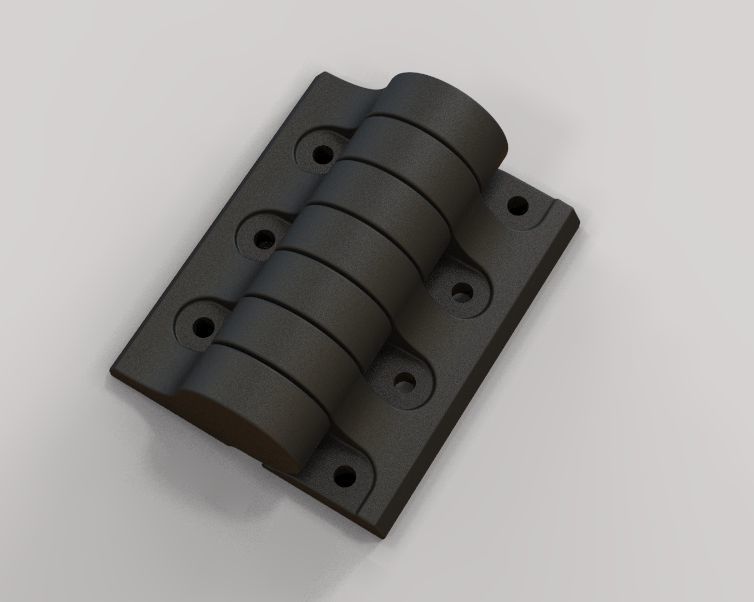 Plastic Hinge 3D print model_2