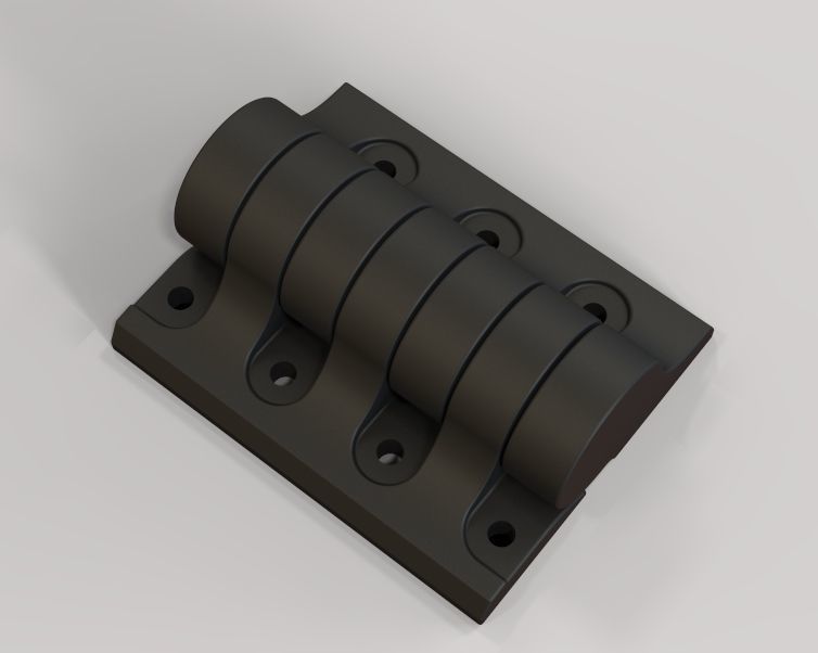 Plastic Hinge 3D print model_8