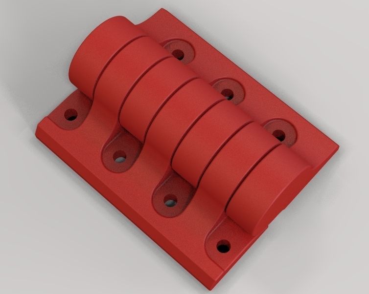 Plastic Hinge 3D print model_10