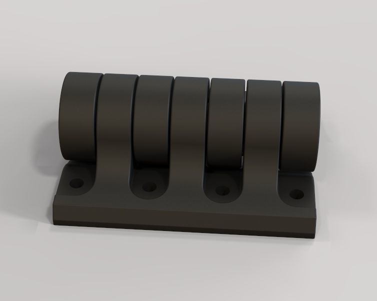 Plastic Hinge 3D print model_9