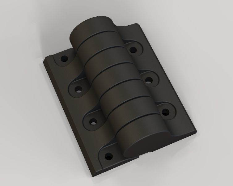 Plastic Hinge 3D print model_7