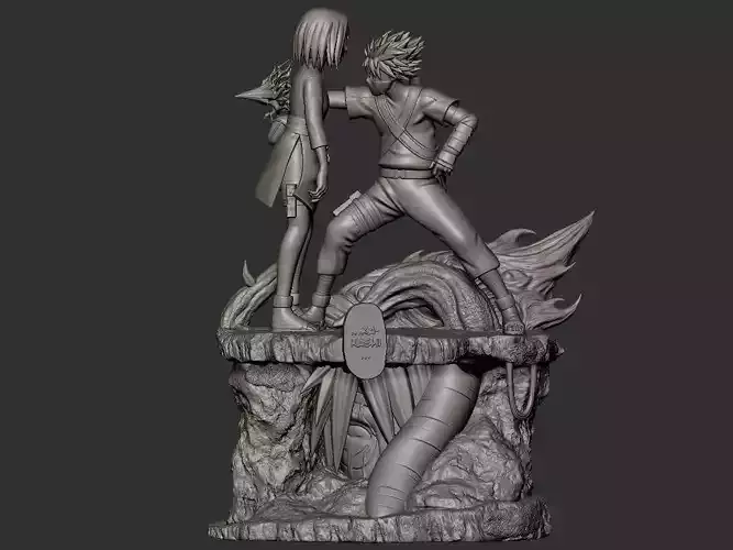 Kakashi and Rin - Naruto 3D print model