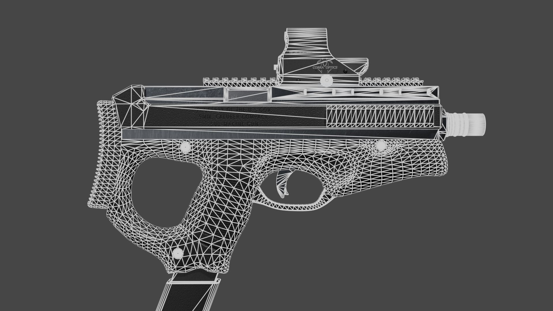 LightWorks Compact SMG Low-poly 3D model_4