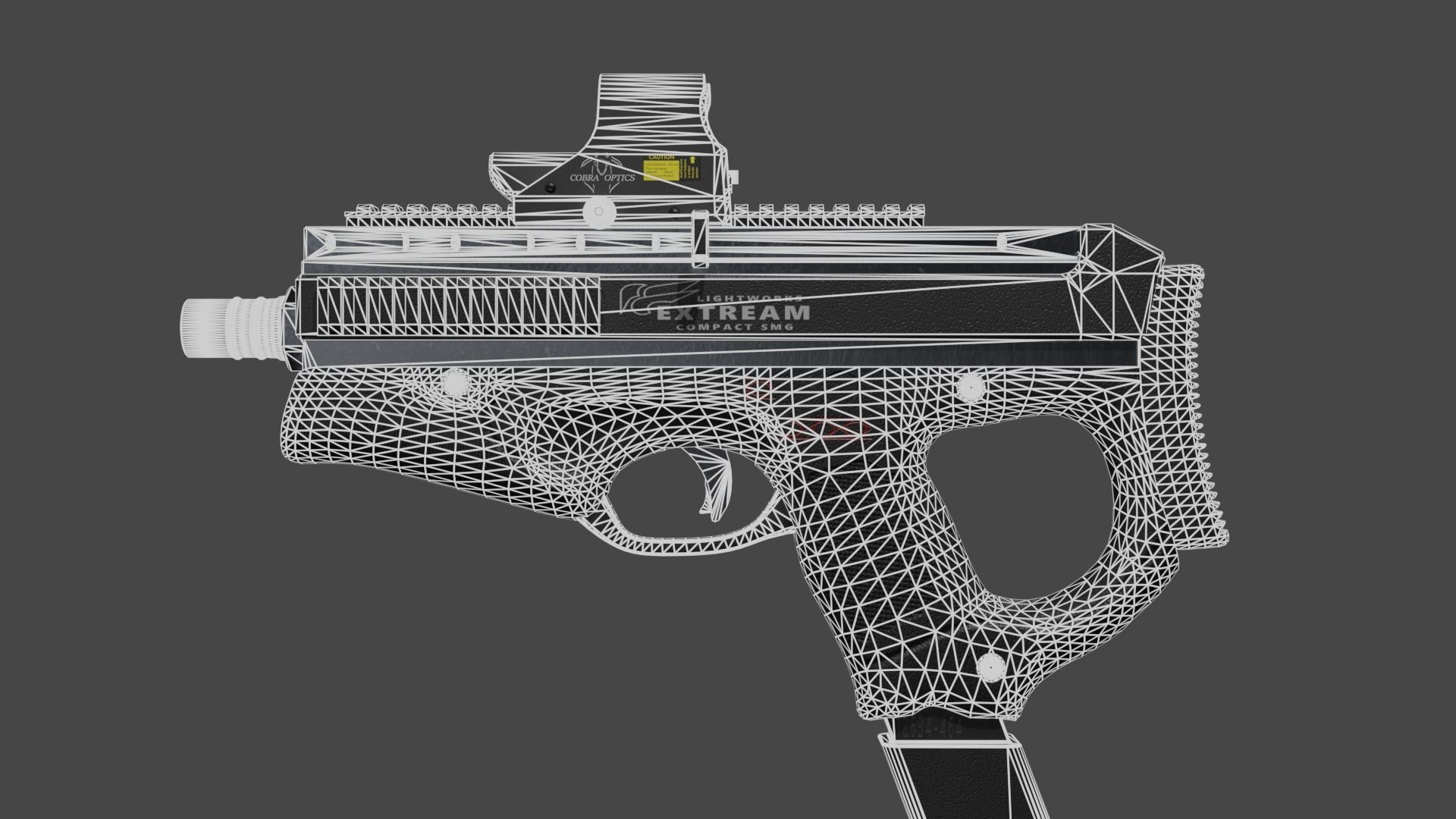 LightWorks Compact SMG Low-poly 3D model_2