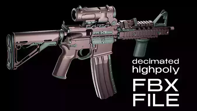 M4 Custom Build Highpoly 3D model