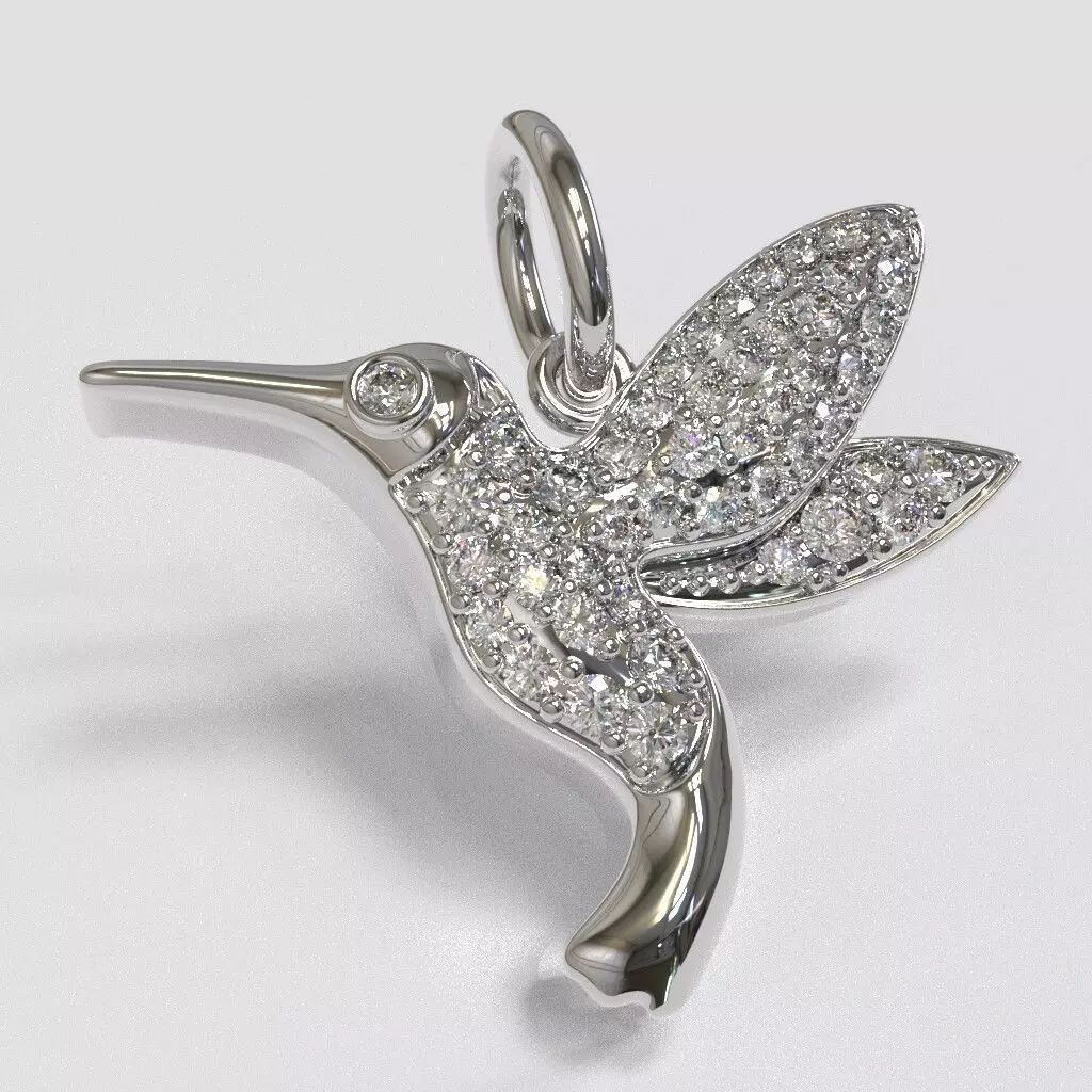 The Hummingbird Charm 3D print model_0