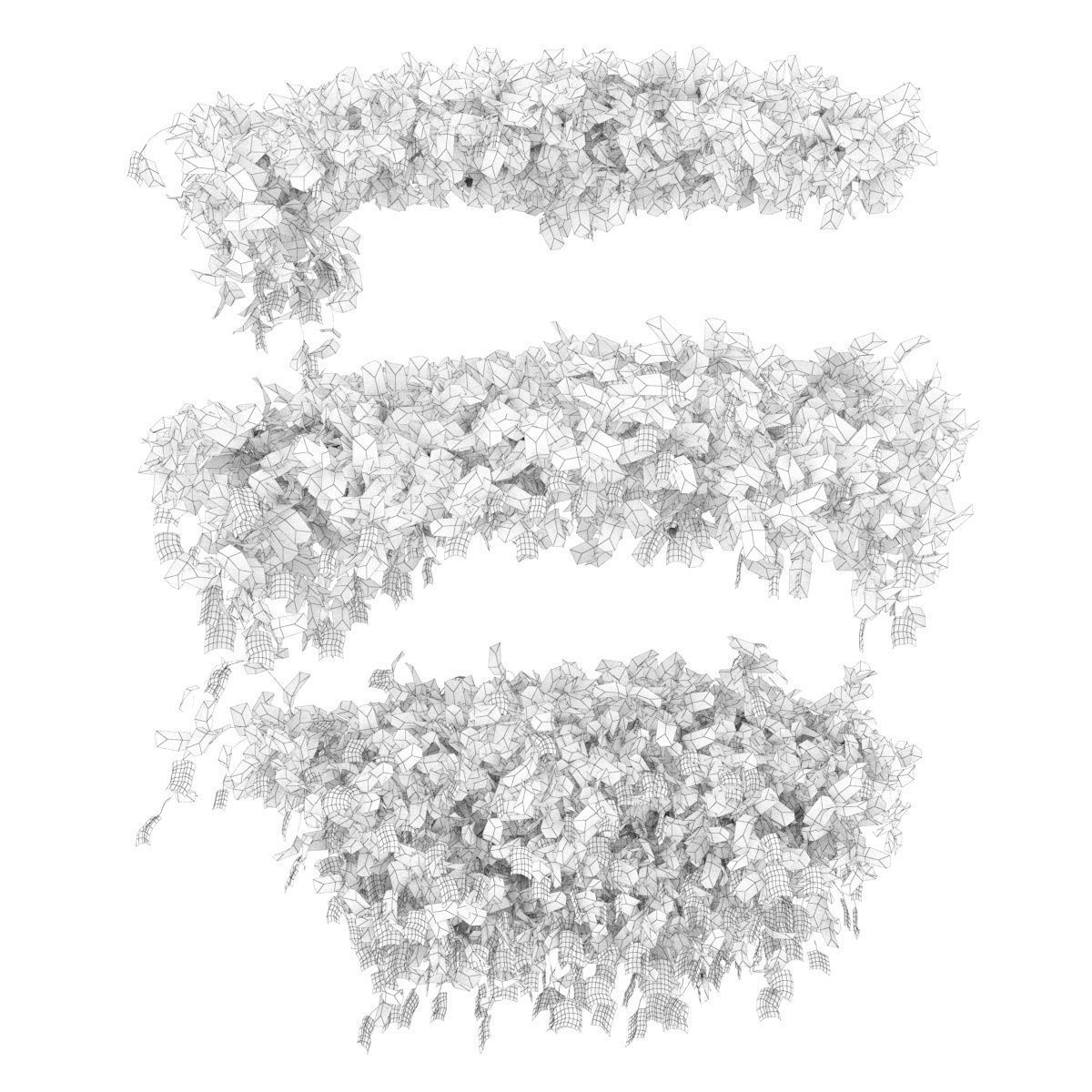 Collection plant vol 353 - leaf - phytowall - bush - flower 3D model_4