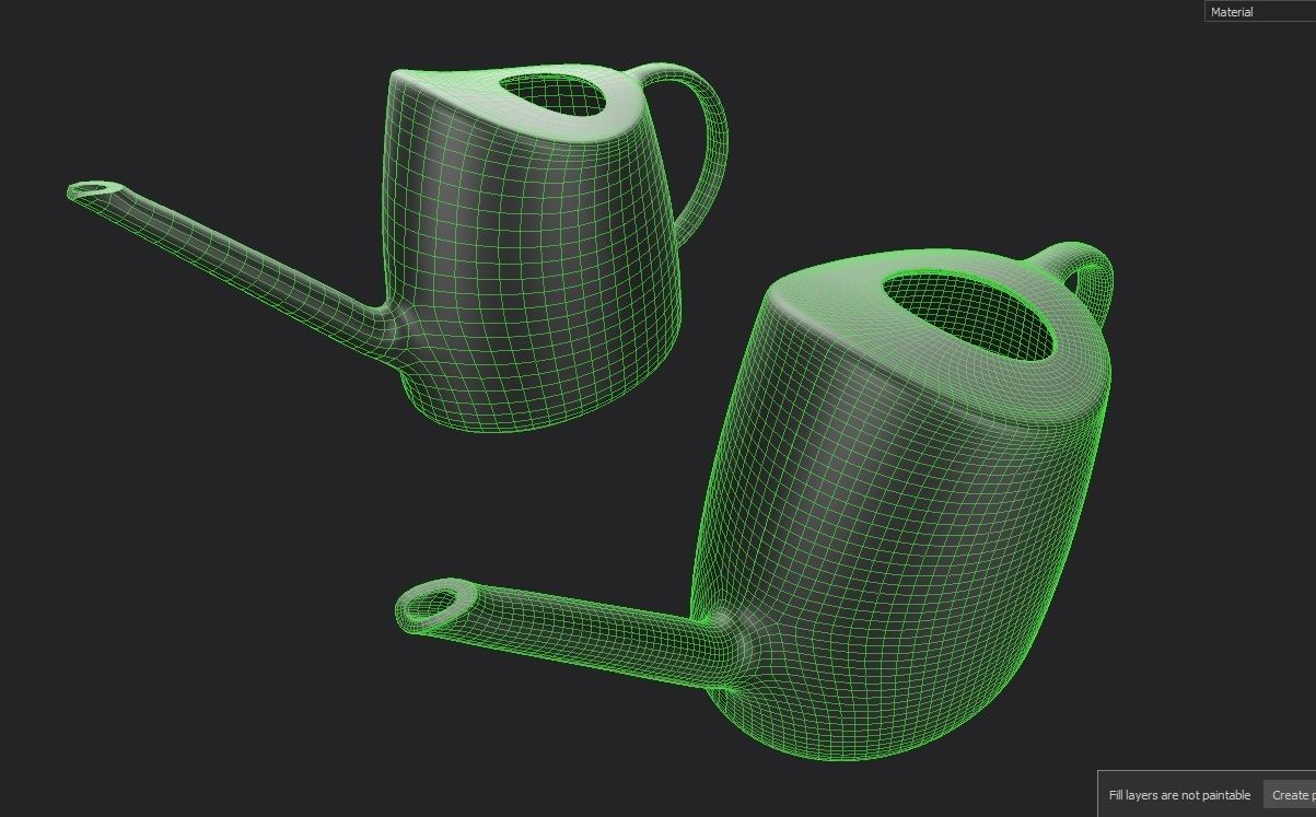 Watering Can 01 Low-poly 3D model_28