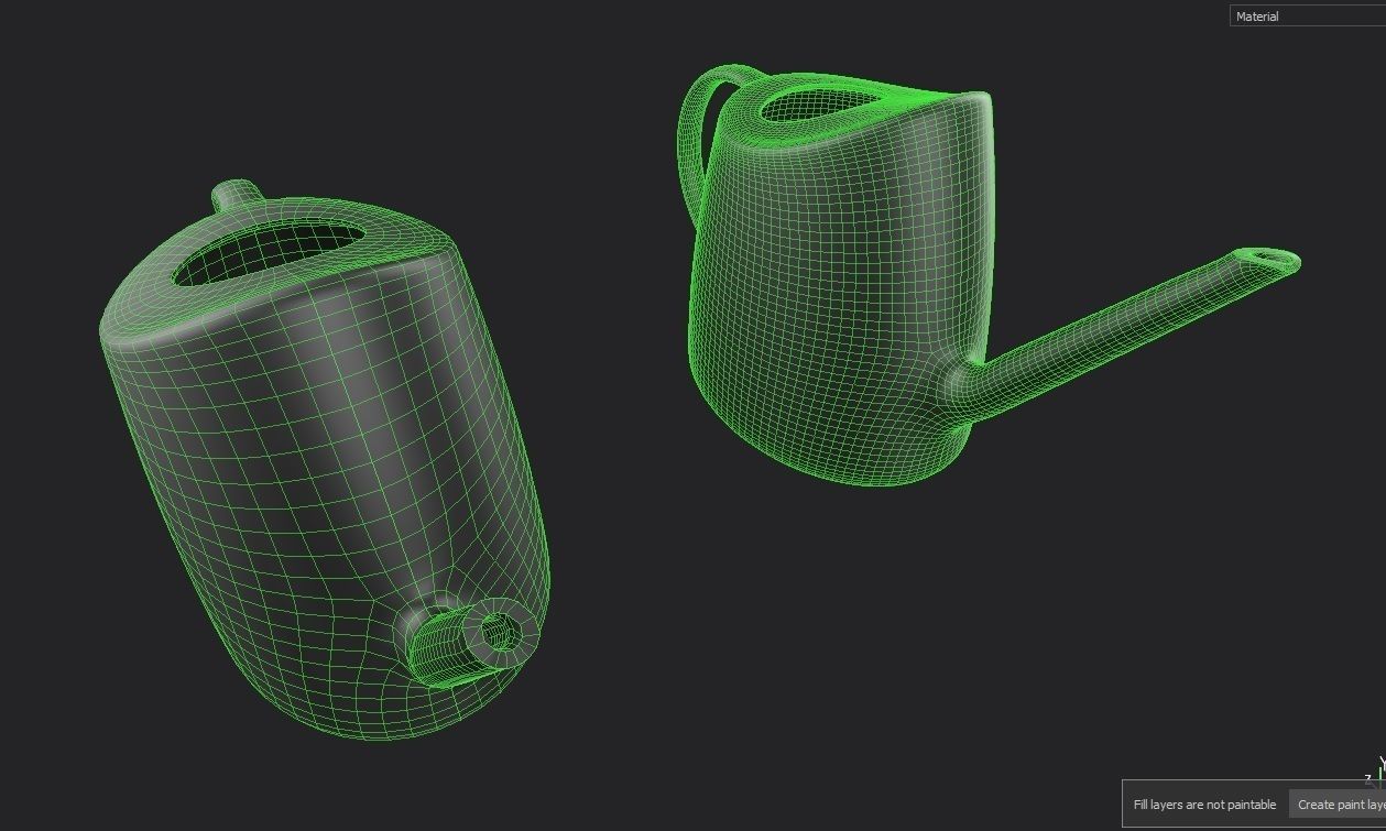 Watering Can 01 Low-poly 3D model_11